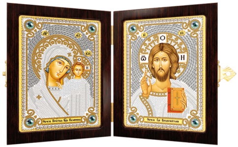 Богородица Казанская и Христос Спаситель, набор для вышивки