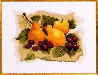 Спелые фрукты, набор для вышивания