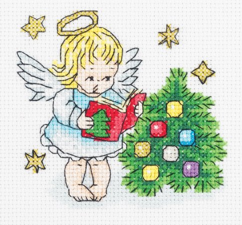 Рождественский ангел, набор для вышивания крестом