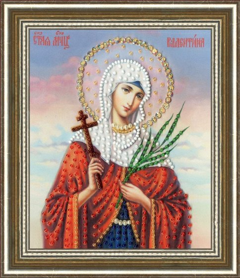 Икона Святой Мученицы Валентины, набор для вышивки