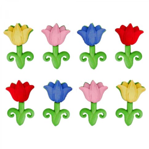 Набор пуговиц "Апрельские тюльпаны"