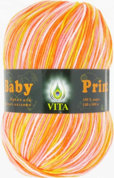 Пряжа Vita Baby Print, 100% акрил