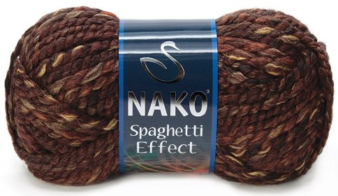 Пряжа Nako Spaghetti Effect 25% шерсть, 75% акрил, 100г/60м