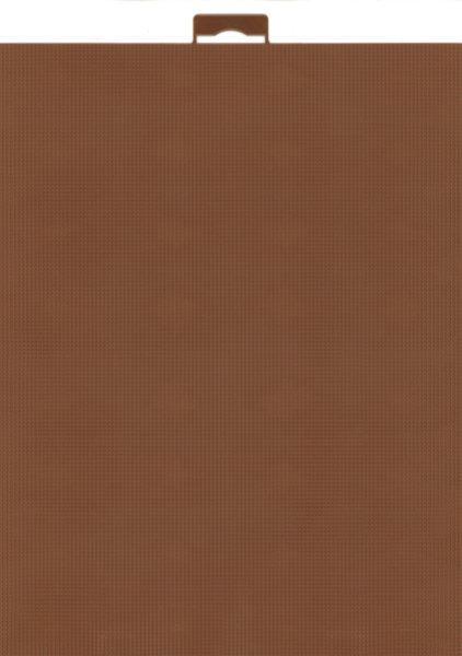 Канва пластиковая, 21х28см, цвет коричневый
