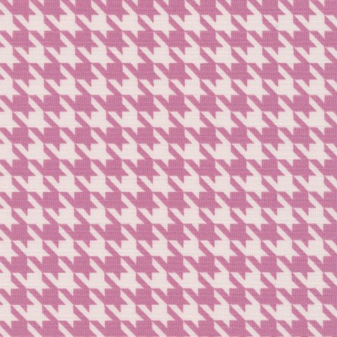 Ткань для пэчворка Peppy, принт гусиная лапка ярко-розовый