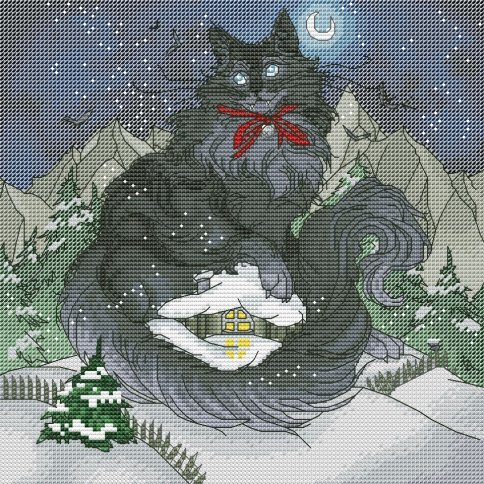 Йольский кот цветной, схема для вышивки, арт. АО-526 Алиса Окнеас | Купить  онлайн на Mybobbin.ru