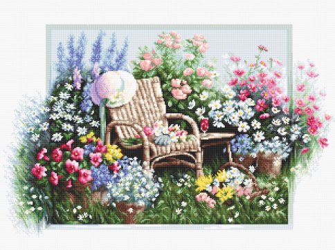 Цветущий сад, набор для вышивания