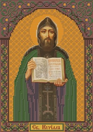 Святой Равноапостольный Кирилл Философ, набор для вышивки бисером