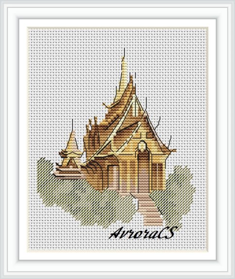 Тайланд. Бангкок, схема для вышивки