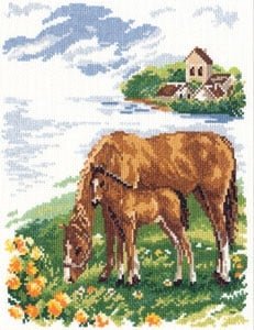 Лошадки, набор для вышивания