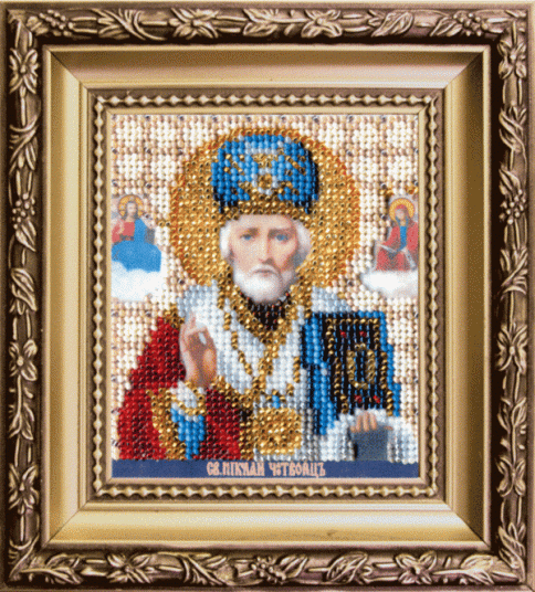 Икона святитель Николай Чудотворец, набор для вышивки
