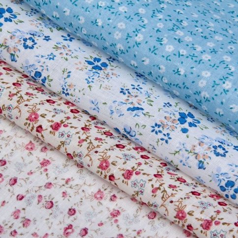 Набор ткани для пэчворка "Полевые цветы"