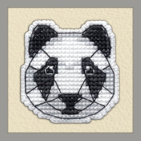 Значок-Панда, набор для вышивания