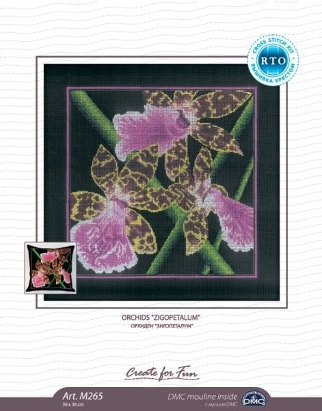 Орхидеи "Зигопеталум", набор для вышивания