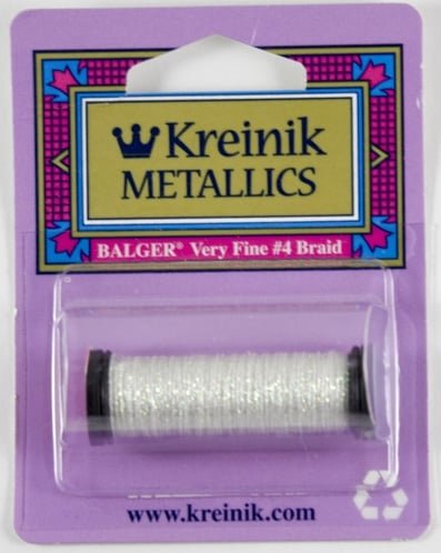 Металлизированная нить Kreinik, цвет перламутровый