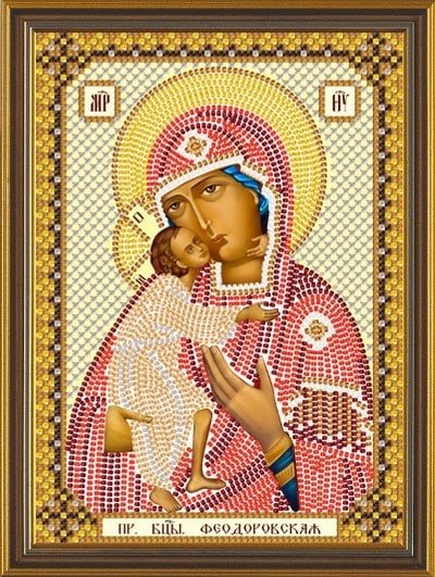 Пр. Богородица Феодоровская, набор для вышивки