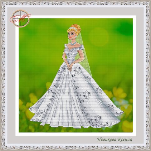 Сказочные невесты - Золушка, схема для вышивки 