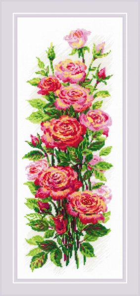Июльские розы, набор для вышивания