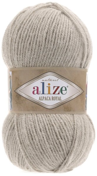Пряжа Alize Alpaca Royal, 30% альпака, 15% шерсть, 55% акрил, 100гр/250м