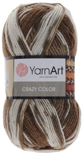 Пряжа YarnArt Crazy Color, 25% шерсть, 75% акрил, 100гр/260м
