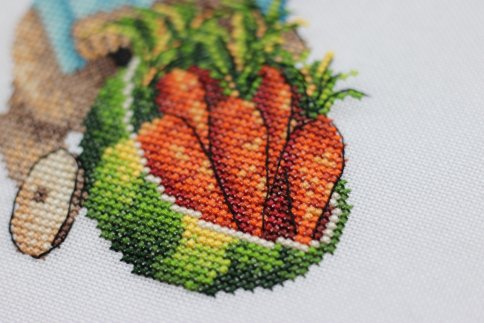 Любовь-морковь, схема для вышивки