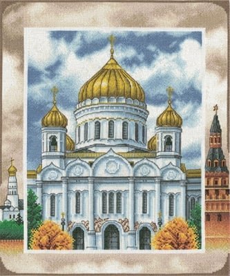 Кафедральный Соборный Храм Христа Спасителя, набор для вышивания