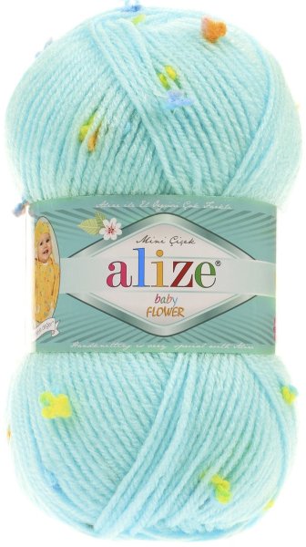 Пряжа Alize Baby Flower, 94% акрил, 6% полиамид, 100гр/210м