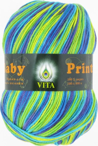 Пряжа Vita Baby Print, 100% акрил