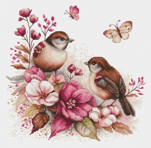 Птицы-Весна, набор для вышивания