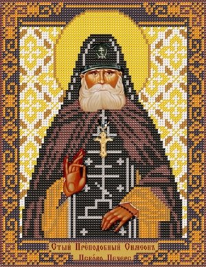 Святой Преподобный Симеон (Семен) Псково-Печерский, набор для вышивки