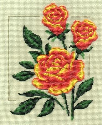 Садовые розы, Набор для вышивки 