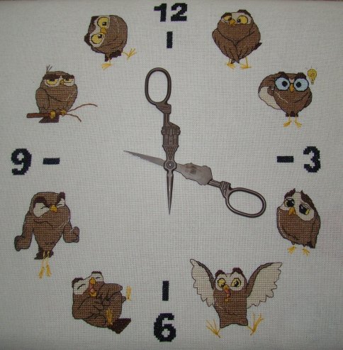 It’s Owl Time, схема для вышивки