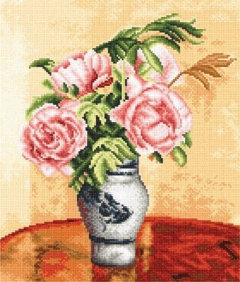 Розовые пионы , набор для вышивания