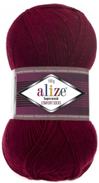 Пряжа Alize Superwash Comfort Socks, 75% шерсть, 25% полиамид, 100гр/420м