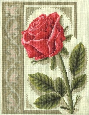 Пурпурная роза, набор для вышивания