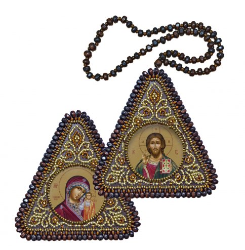 Христос Спаситель и Богородица Казанская, набор для вышивания