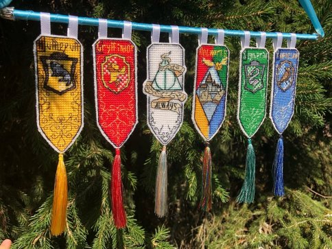 В мире Гарри Поттера , схема для вышивки крестом