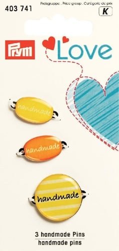 Эмблемы Handmade желтые, лимитированная серия Prym Love