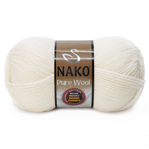 Пряжа Nako Pure Wool 100% шерсть, 100г/220м