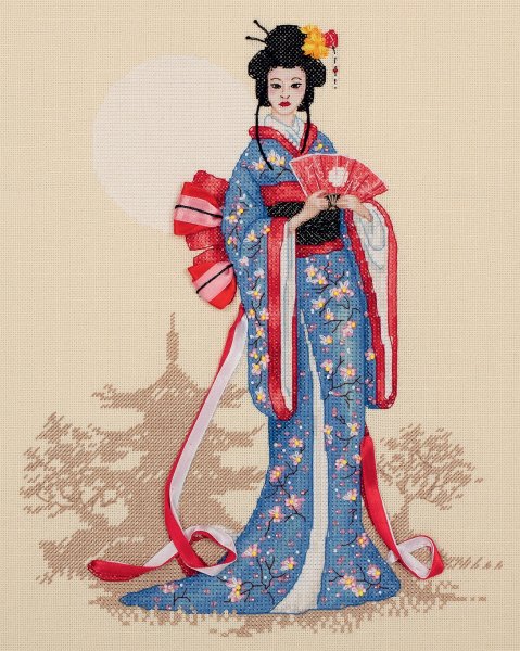 Женщины мира. Япония, набор для вышивания