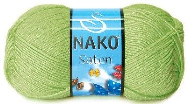 Пряжа Nako Saten 50, 100% премиум микро акрил, 50г/115м
