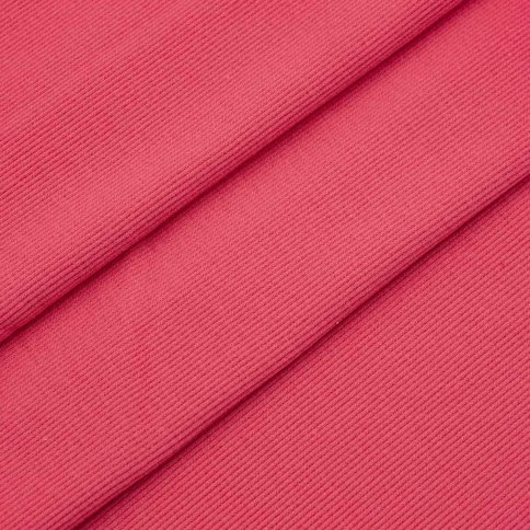 Ткань декоративная, кашкорсе с лайкрой 30/1, ярко-розовый
