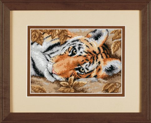 Хитрый тигр, набор для вышивания