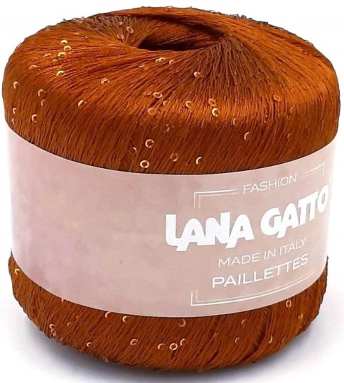 Пряжа Lana Gatto Paillettes 100% полиэстер, 25г/195м
