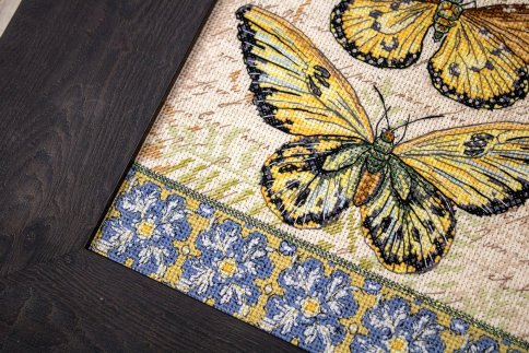 Винтажные бабочки, набор для вышивания