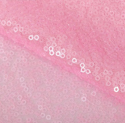 Ткань для пэчворка "Пастельно‒розовая", пайетки