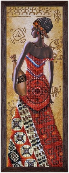 Африканка с кувшином, набор для вышивания