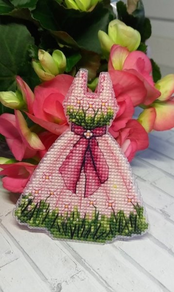 Платье-весна, схема для вышивания