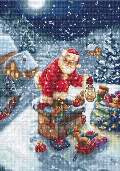 Дед Мороз 2, набор для вышивания