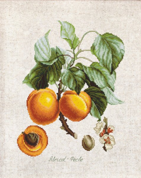 Персики, набор для вышивания